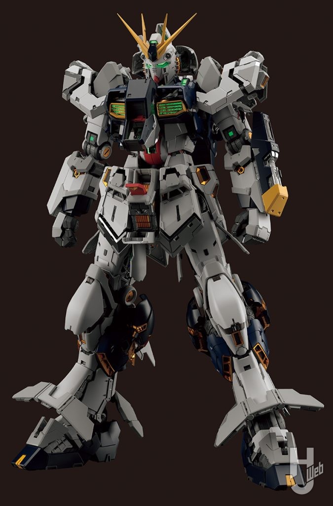 「PERFECT GRADE UNLEASHED νガンダム」フルハッチオープン状態