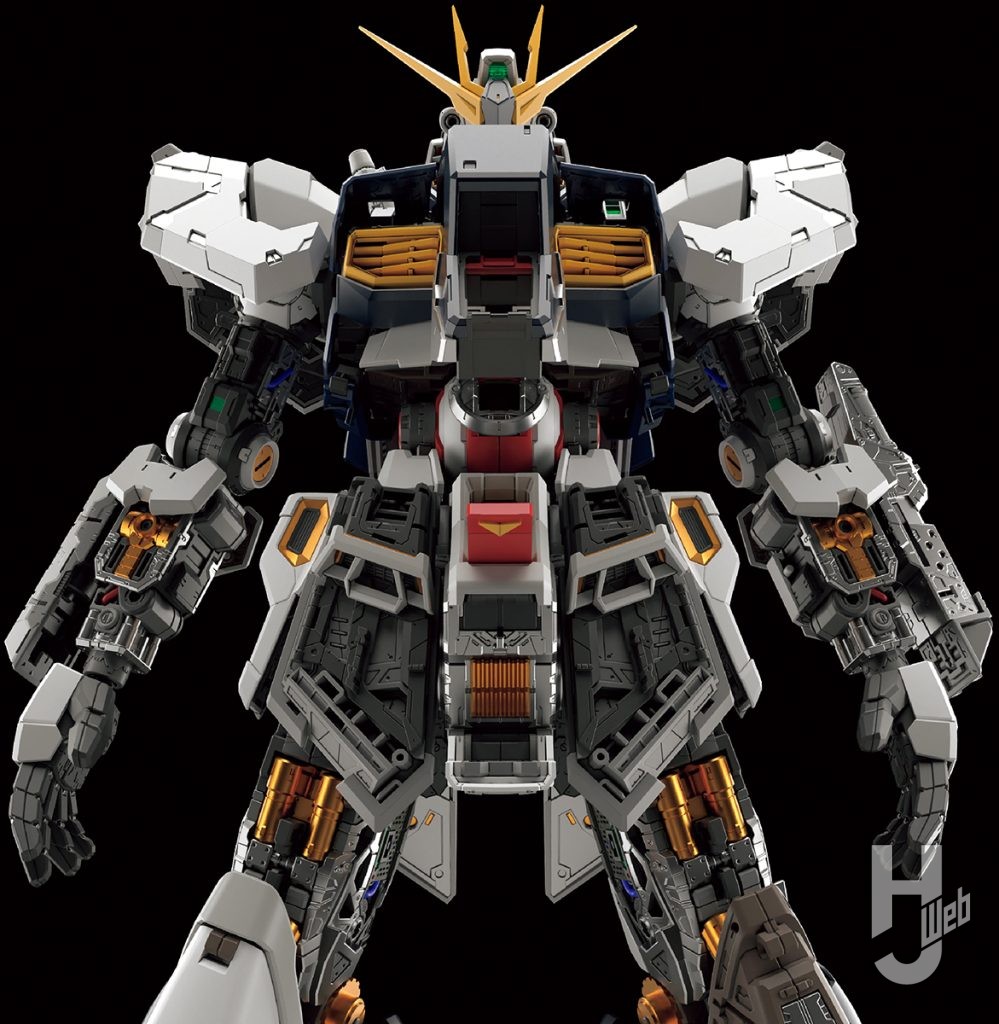 「PERFECT GRADE UNLEASHED νガンダム」内部フレーム見せ配置