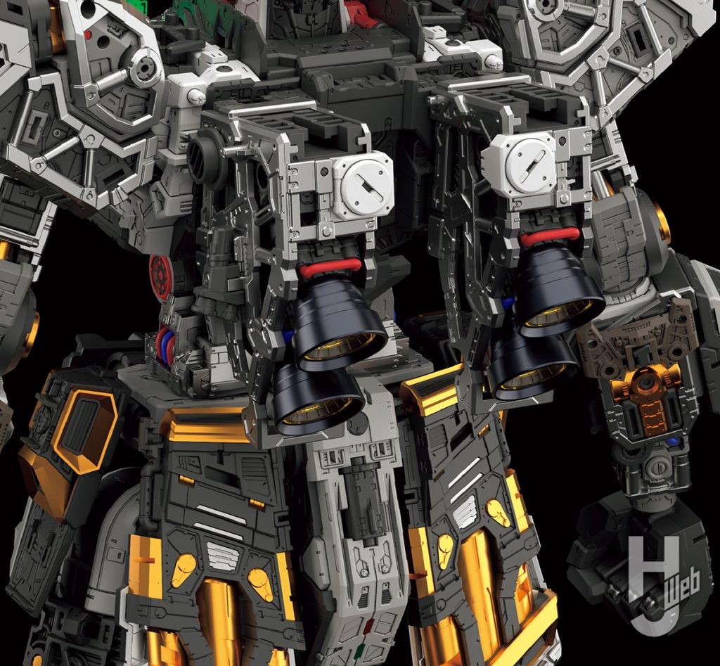 「PERFECT GRADE UNLEASHED νガンダム」金属パーツバックパックメインスラスターノズル