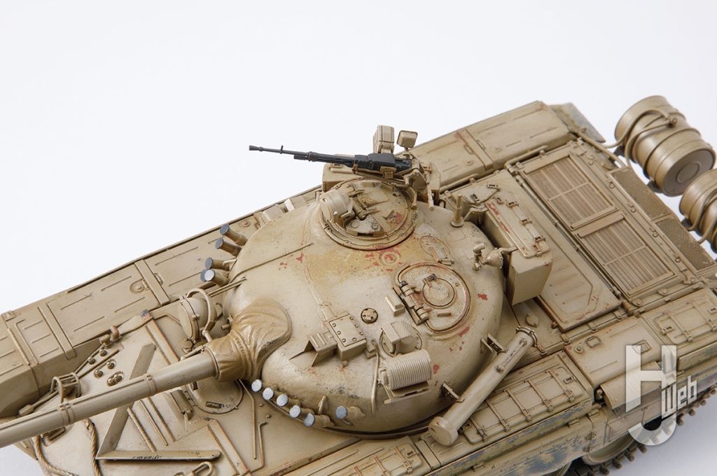けんたろう製作「旧ソビエト T-72 M1戦車」俯瞰アップ