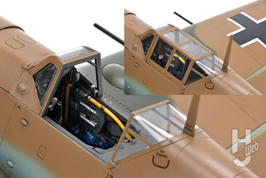 SWS 1/32 メッサーシュミット Bf 109 G-4　キャノピーは横開き
