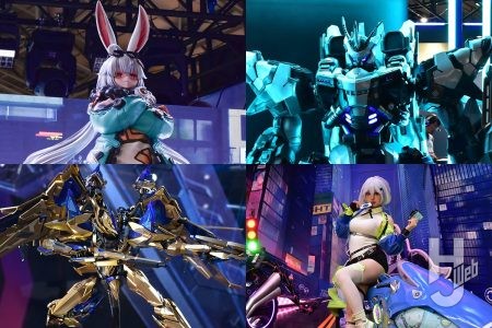 『星の翼』や『Mecha BREAK』『無限大ANANTA』などのフィギュアが多数展示! 「バイク×美少女」の新作ゲームも登場!【TGS2025】