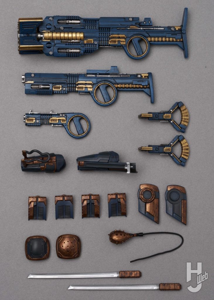 ブラッドスポートの可動フィギュアの武器パーツの画像