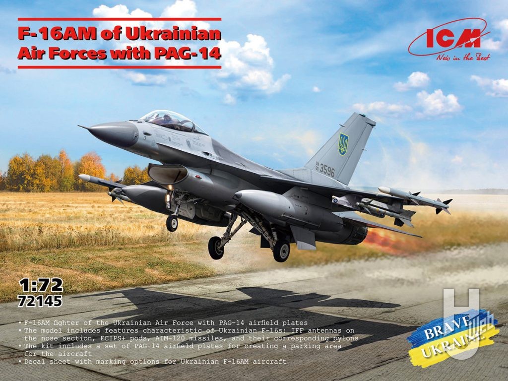 ウクライナ空軍 F-16AM w/PAG-14
