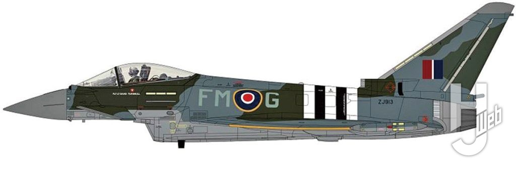 Eurofighter Typhoon FGR4ZJ913/FM-G RAF 2024 w/Empty pylon･Center fuel tank
