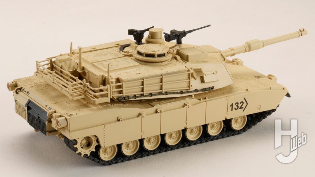 M1A2エイブラムスのフィギュアの後ろ姿の全体画像