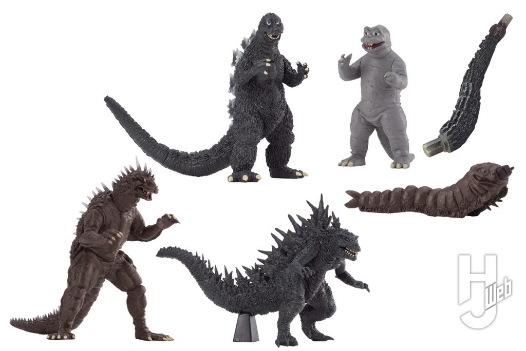 モスラ対ゴジラのカプセルフィギュアの画像