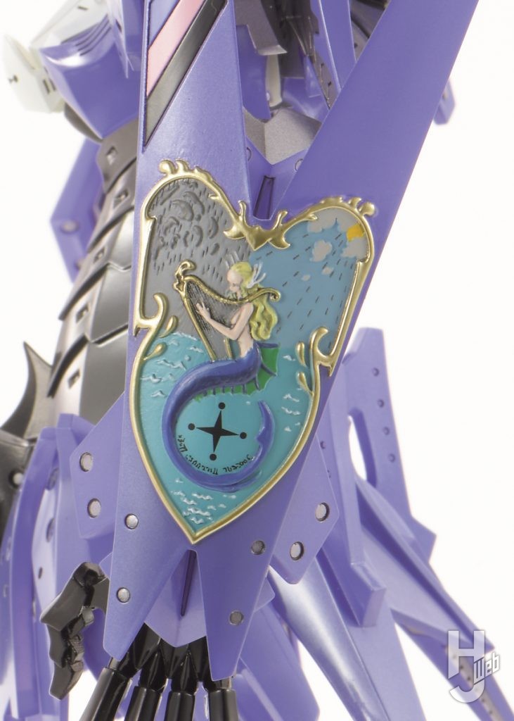 メロウラ/バンシーカのレジンキットの前腕の立体レリーフのアップ画像