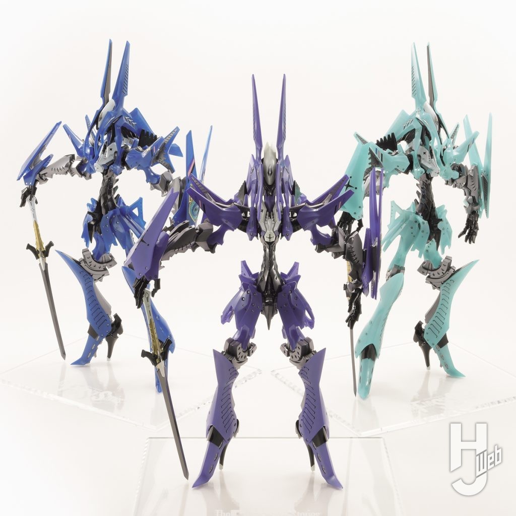 レジンキットメロウラのバリエーション3形態揃い踏みの画像