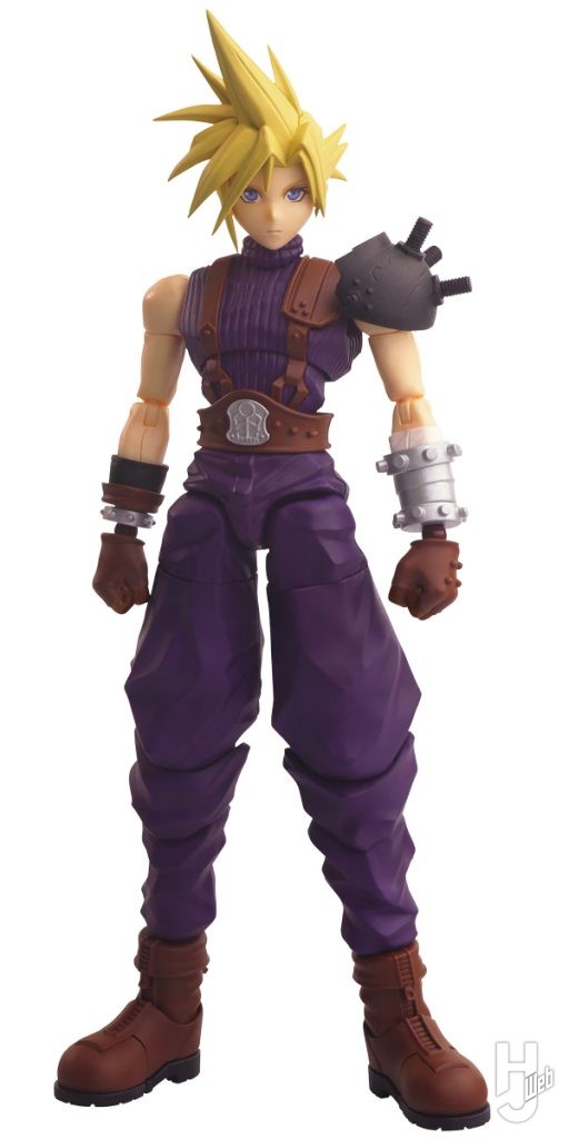 ファイナルファンタジーVII ストラクチャーアーツ「クラウド・ストライフ」の素組み状態の画像