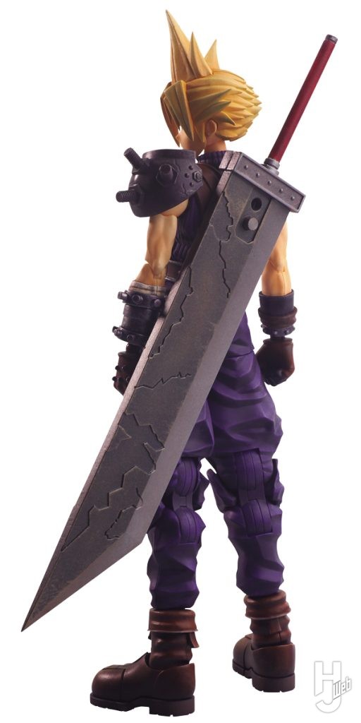 ファイナルファンタジーVII ストラクチャーアーツ「クラウド・ストライフ」の色彩見本の背面画像