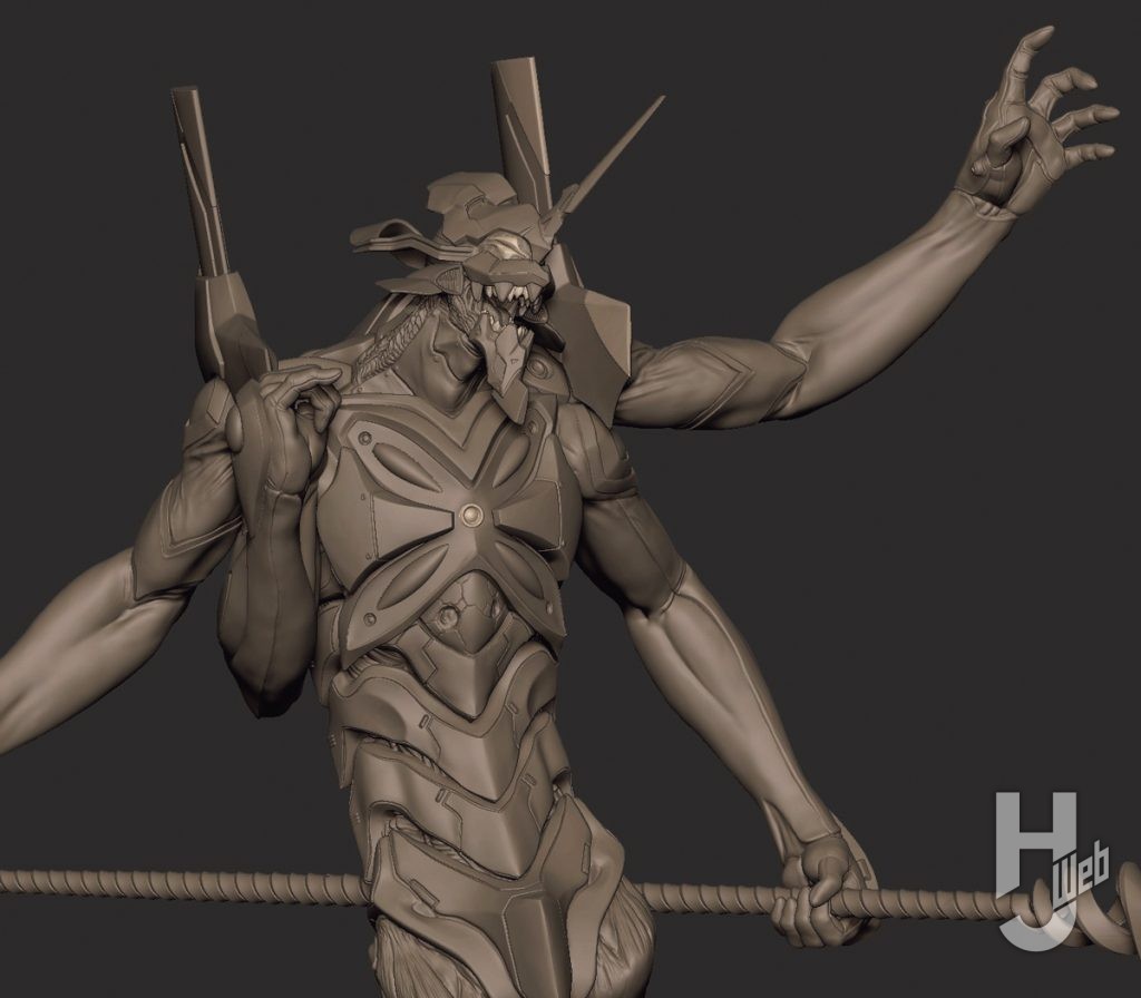 ARTPLA エヴァンゲリオン第13号機（仮）のZBrushデータの画像