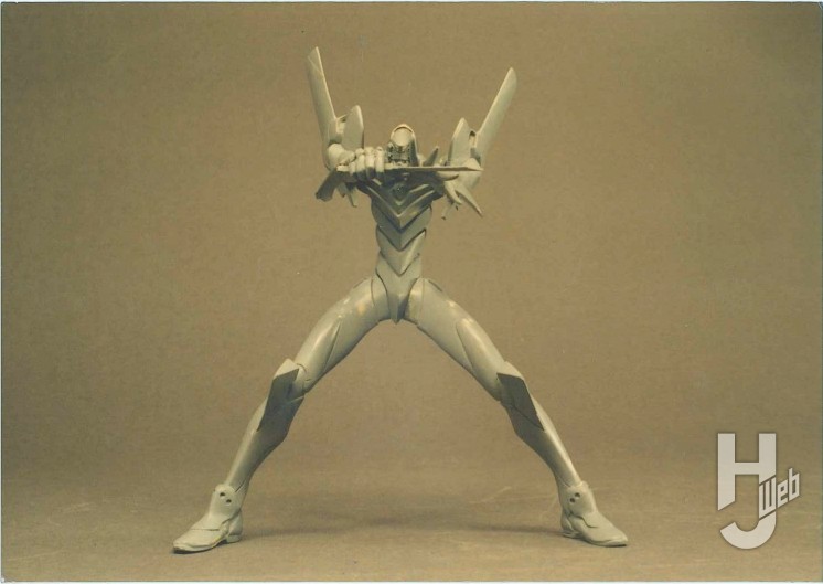 エヴァンゲリオン弐号機のガレージキットの塗装前の画像