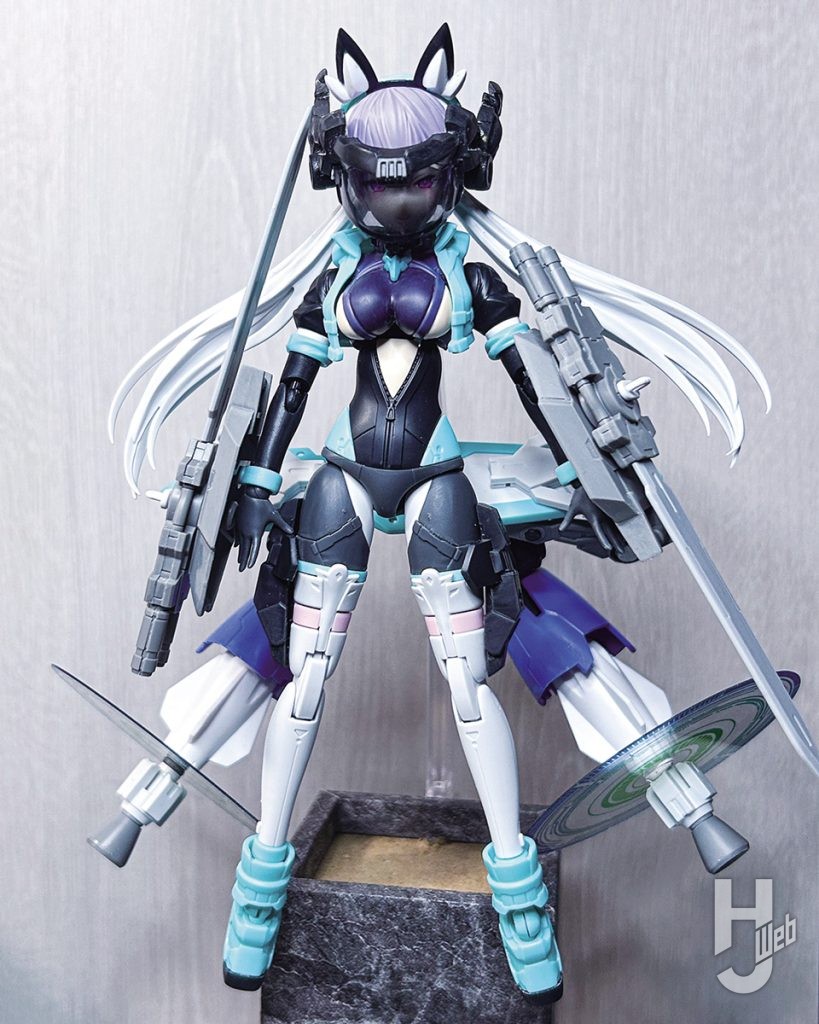 ライディラのプラモデルの製作途中の画像