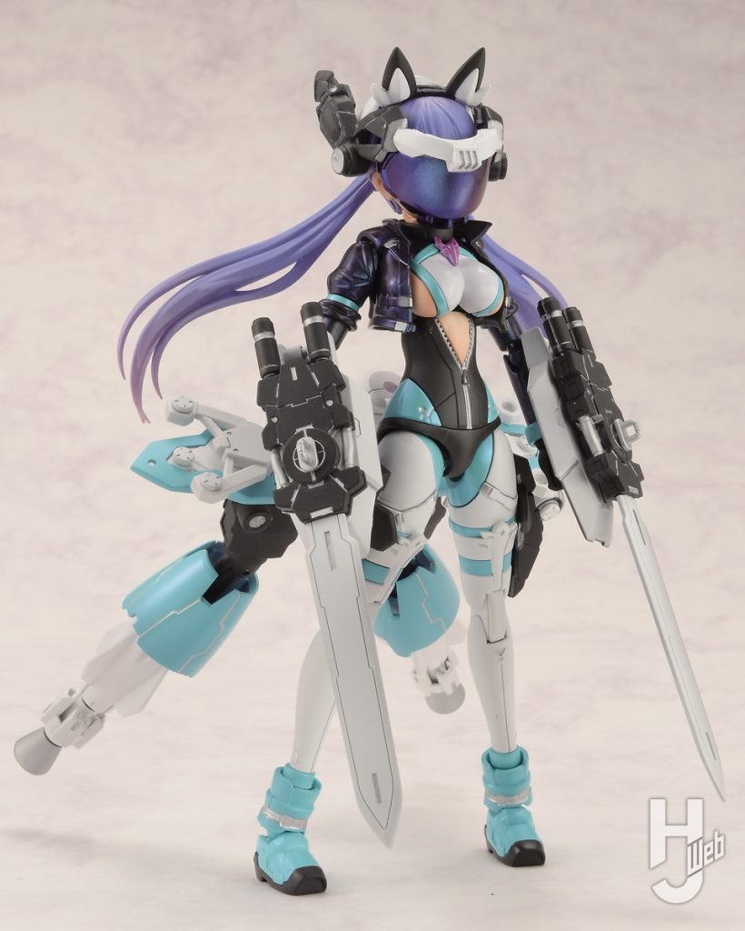 ライディラのプラモデルの武装の全体画像