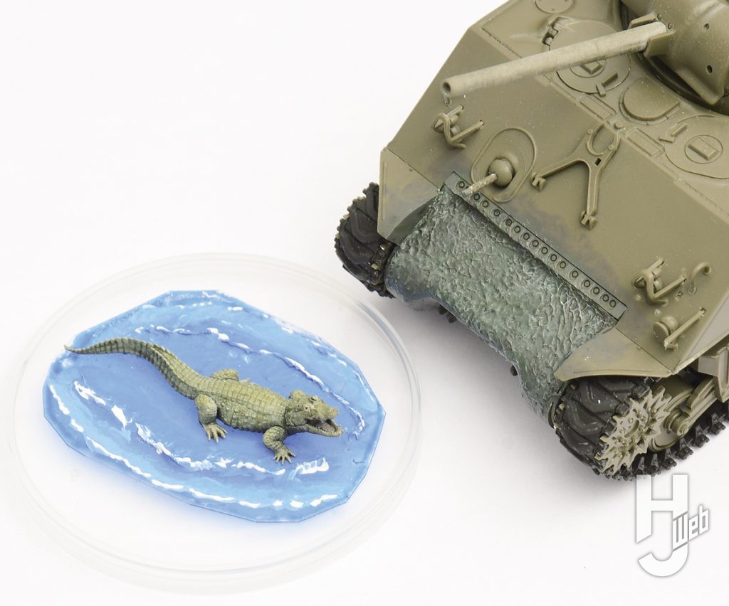ファレホ プラスチックパテを使用してテクスチャを付けた作例２品の画像