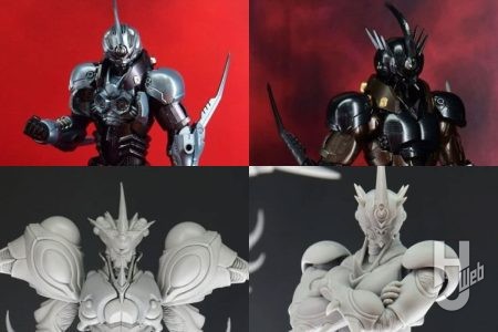 ティタノマキア「ゲイルハウンド・ガイバー」01、03の彩色やfigma「ギガンティックダーク」「ガイバーⅢ アルティメットエディション」など『強殖装甲ガイバー』アイテムが多数展示【マックスファクトリー／第63回全日本模型ホビーショー】