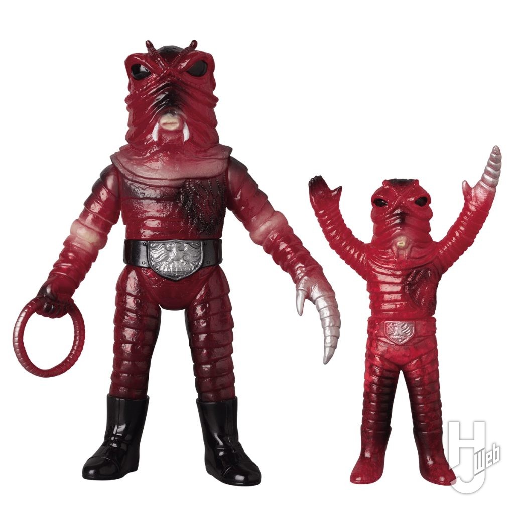 ミミズ男とミニソフビのフィギュアの画像