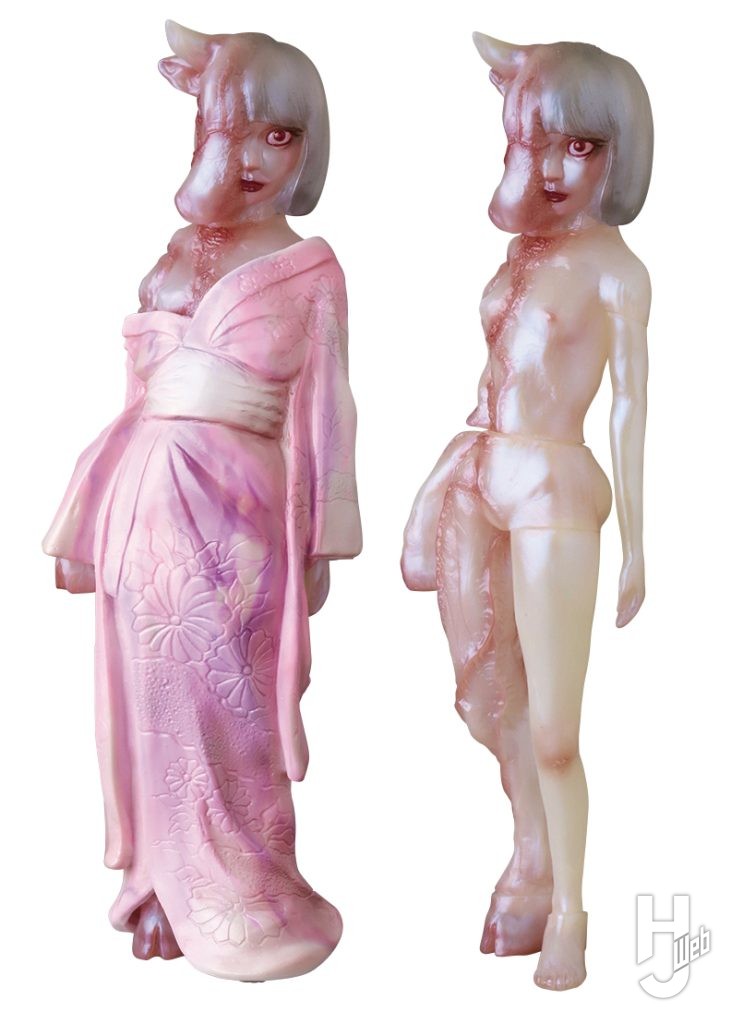 真説・物ノ怪少女くだんのソフビフィギュアの画像