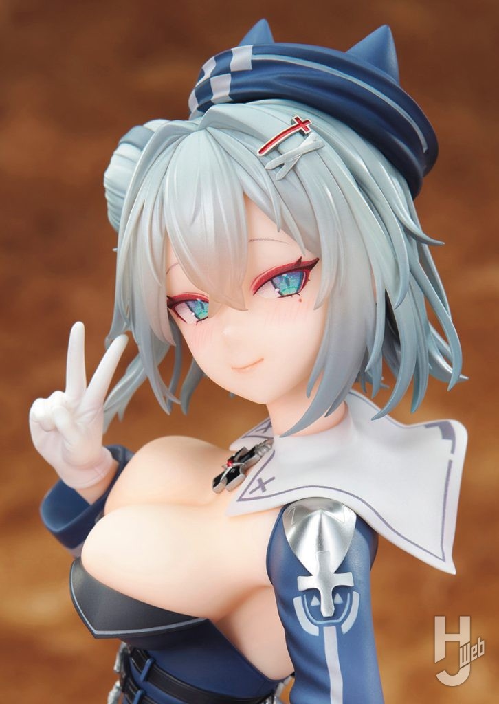 フィギュア新製品「アズールレーン ヤーデ」の差し替え表情パーツ使用時のバストアップ画像