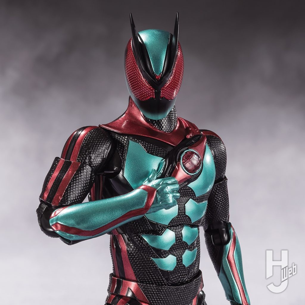仮面ライダーゼッツの可動フィギュアのアップ画像