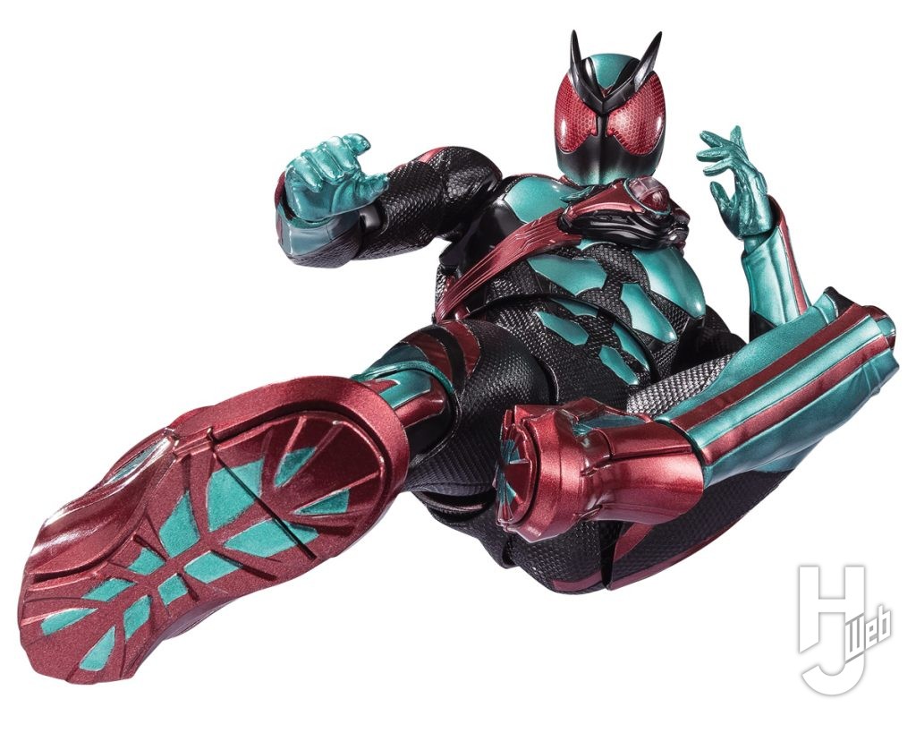 仮面ライダーゼッツの可動フィギュアのキックポーズの画像