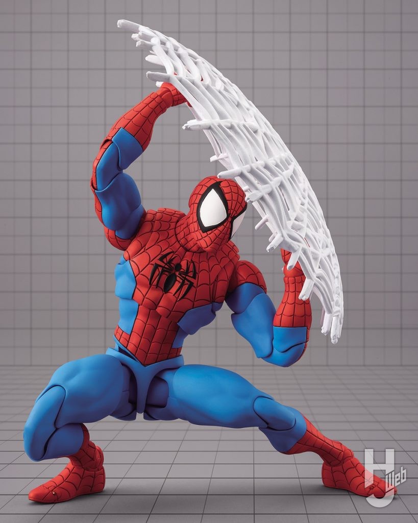 ゲーム版スパイダーマンの可動フィギュアのアクションイメージの画像