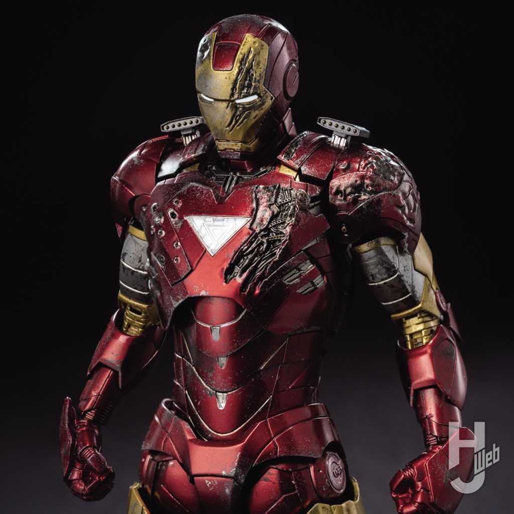 アイアンマン・マーク6の可動フィギュアのアップ画像