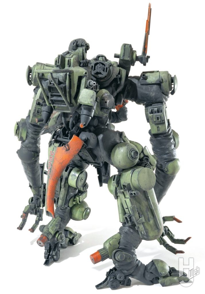 大森記詩製作オリジナル機体「多肢型駆逐機リビルメア」リアビュー