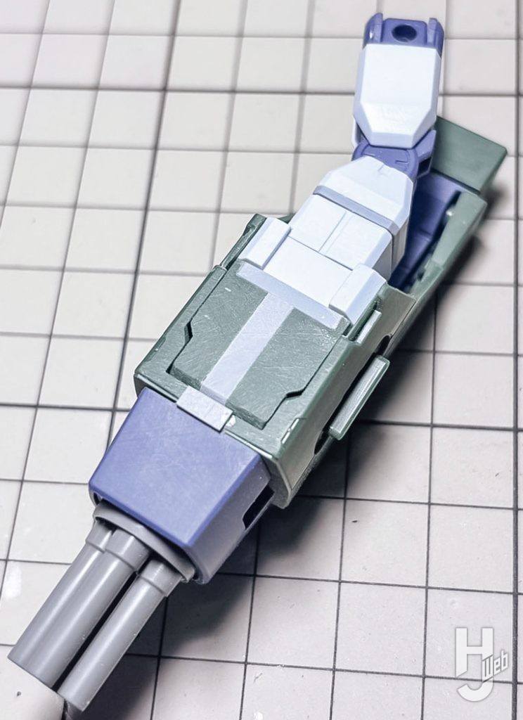不破優製作「F80ガンレイド」4連装ビーム・キャノン装着のための加工3