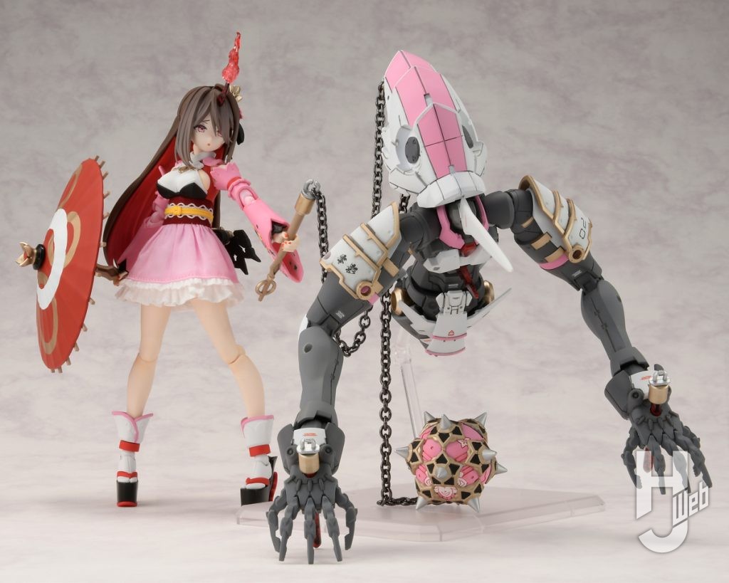 鬼娘カスタムのシュレミと異形のプラモデルのアクションのイメージ画像