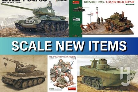 MONO/イタレリ「TANKS OF THE WORLD WWII ソビエト軍 T-34/85」やミニアート「T-34/85 路上修理 ビッグセット」など、新作ミリタリーモデルをご紹介!