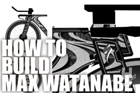 【ハゥトゥビルドMAX渡辺】愛車ペイント会議-ロゴ入れ-「トライアスロン専用バイクS Works SHIVをフルペイントする」その②