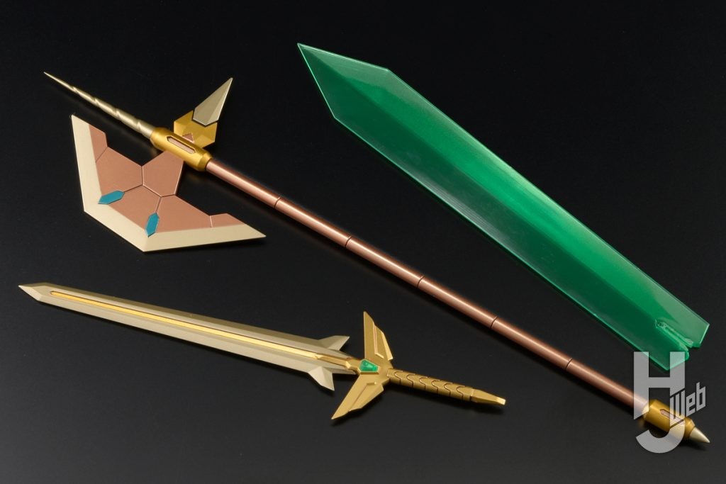 バーンブレイブビッグバーンのプラモデルの武器パーツの画像