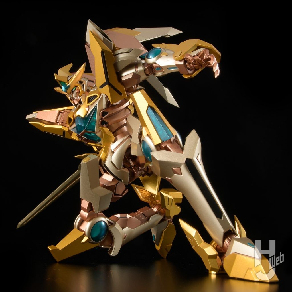 バーンブレイブビッグバーンのプラモデルのアクションポーズのイメージ画像その1