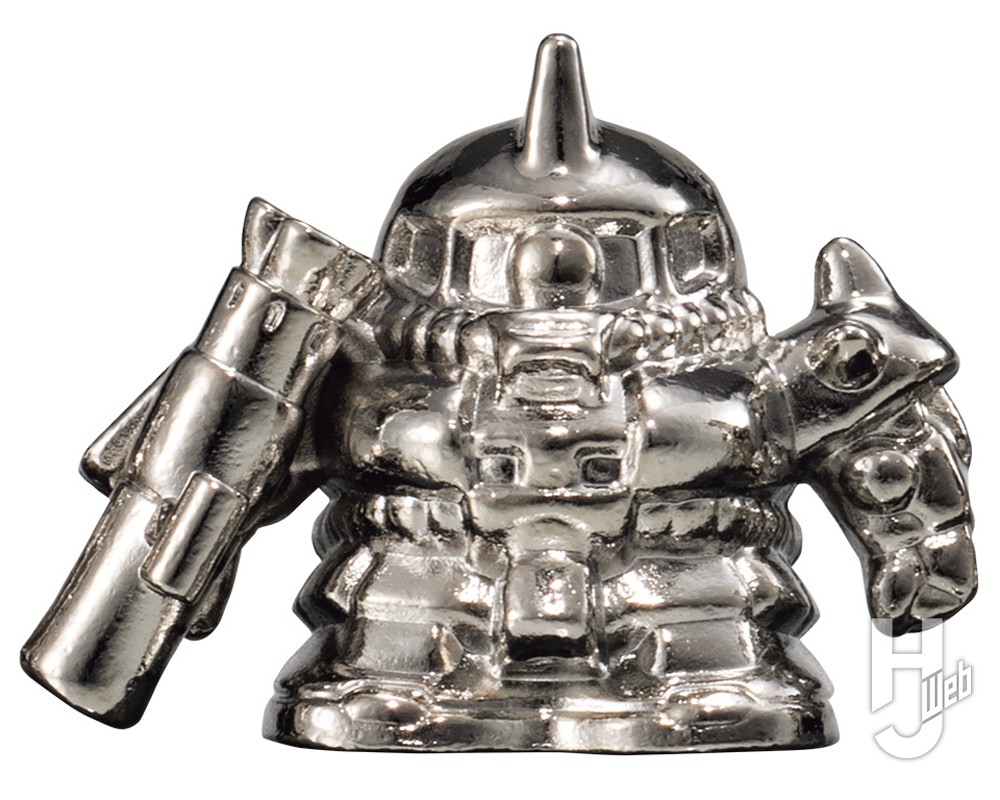 機動戦士ガンダム ガシャポン戦士 ダイキャストガンケシの「シャア専用ザク(SILVER)」の画像