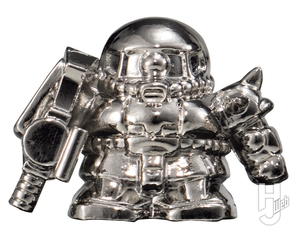 機動戦士ガンダム ガシャポン戦士 ダイキャストガンケシの「量産型ザク(SILVER)」の画像