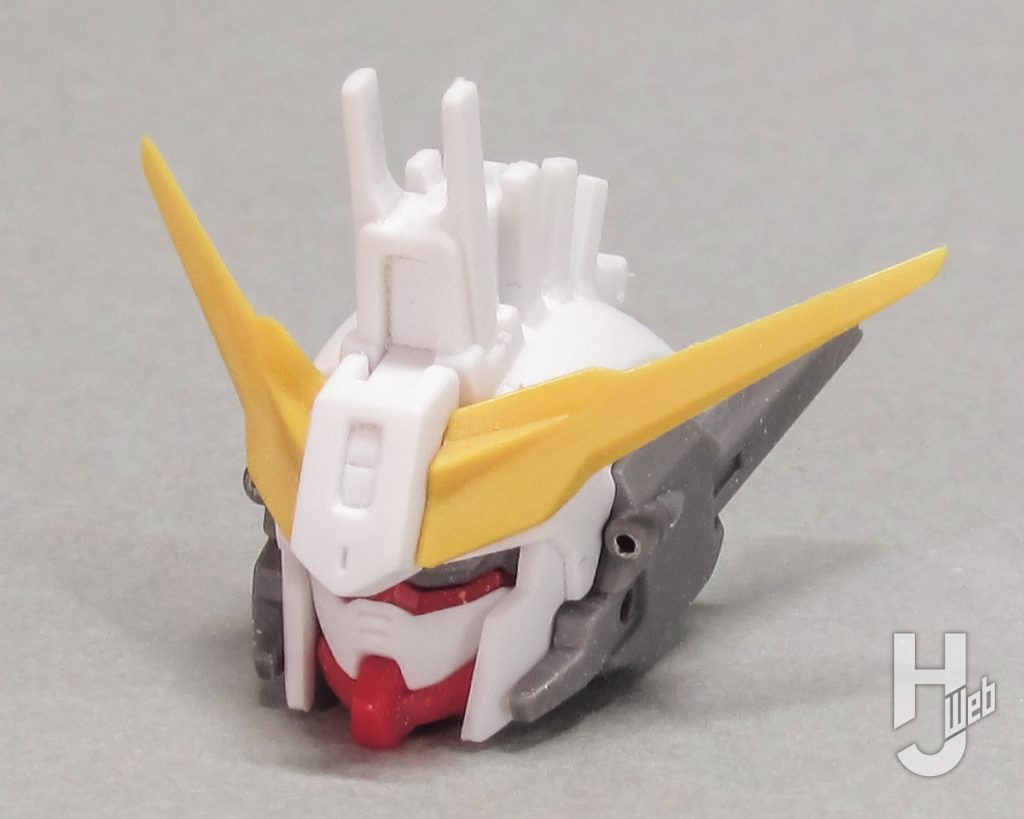 ガンダムジリウスのプラモデルの頭部の製作画像その1