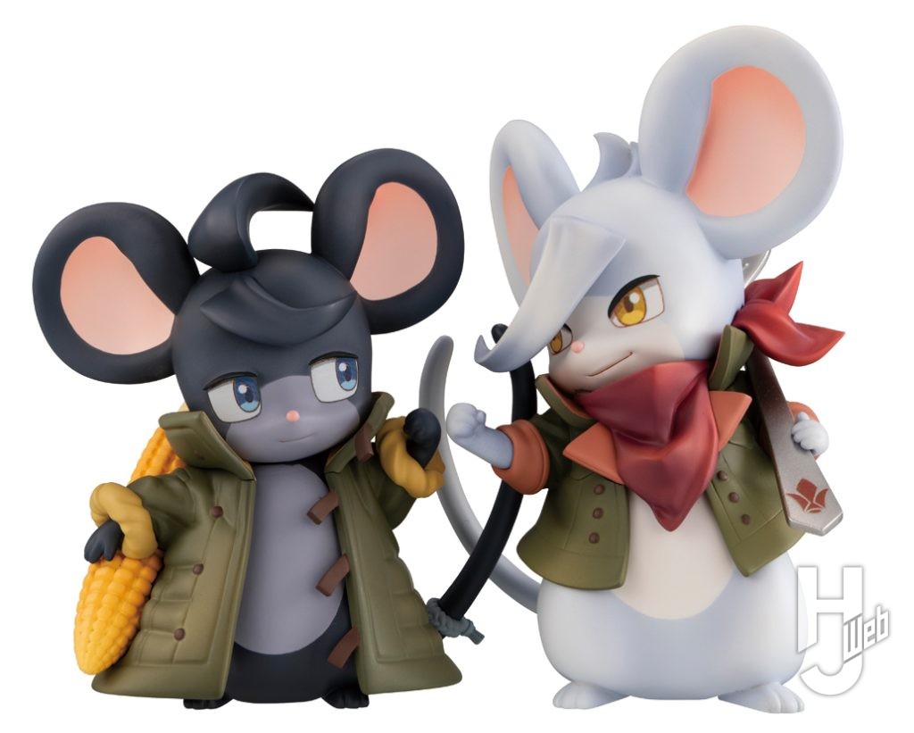ミカヅキとオルガのネズミのフィギュアの画像