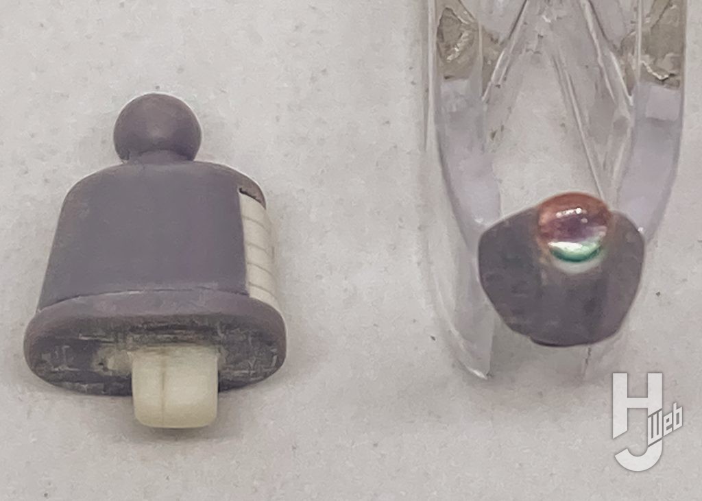ガルスJのプラモデルのモノアイの製作の画像