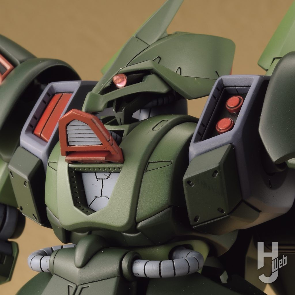 ガルスJのプラモデルのバストアップの画像