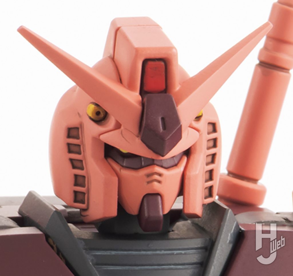 けんたろう製作「RX-78/C.A キャスバル専用ガンダム」頭部アップ