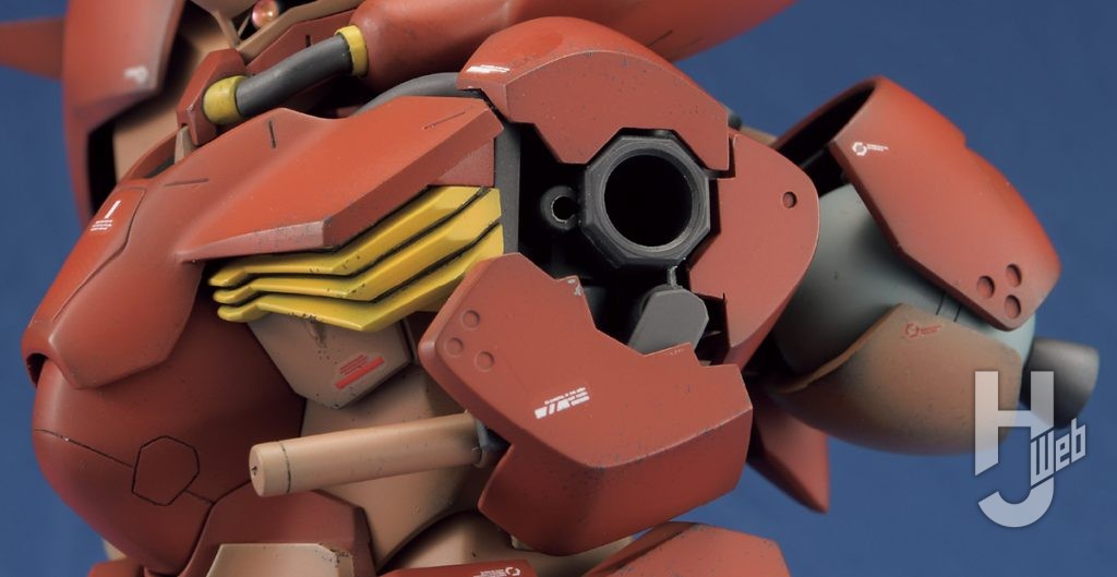 JUNIII製作「メッサーF02型-マインレイヤー装備」❸外装前側パーツをホルダーに取り付けて完了