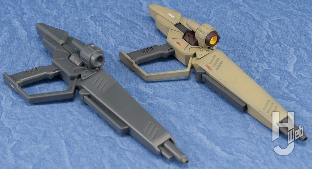 JUNIII製作「メッサーF02型-マインレイヤー装備」ロング・ビーム・ライフル素組み比較