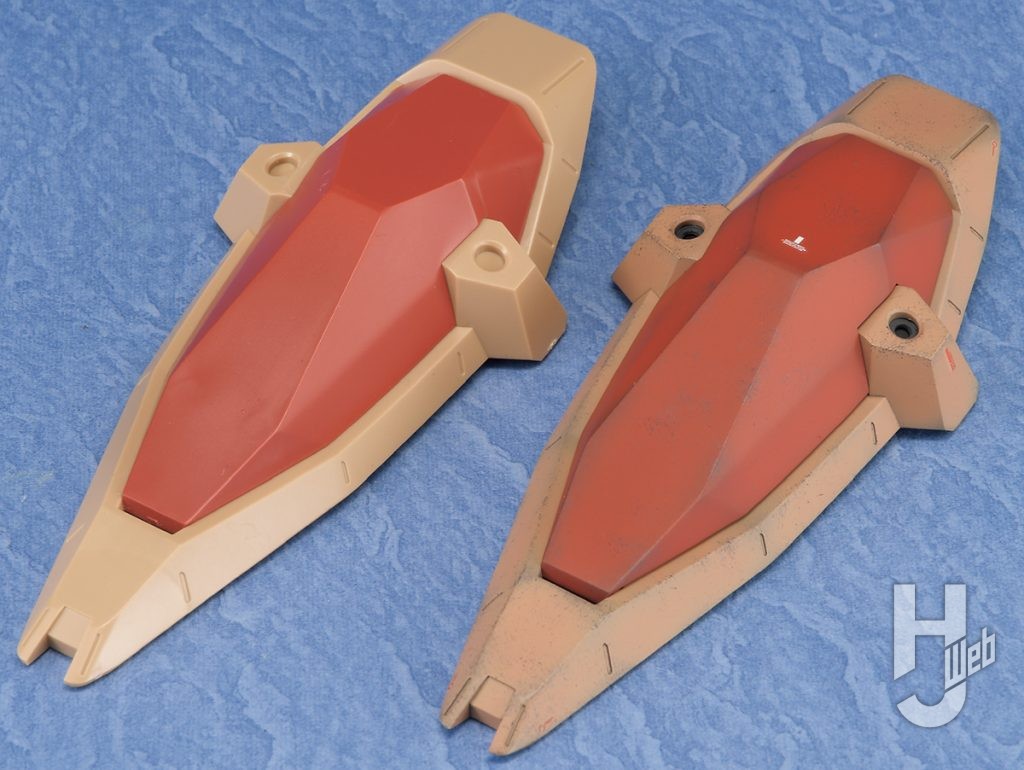 JUNIII製作「メッサーF02型-マインレイヤー装備」シールド素組み比較