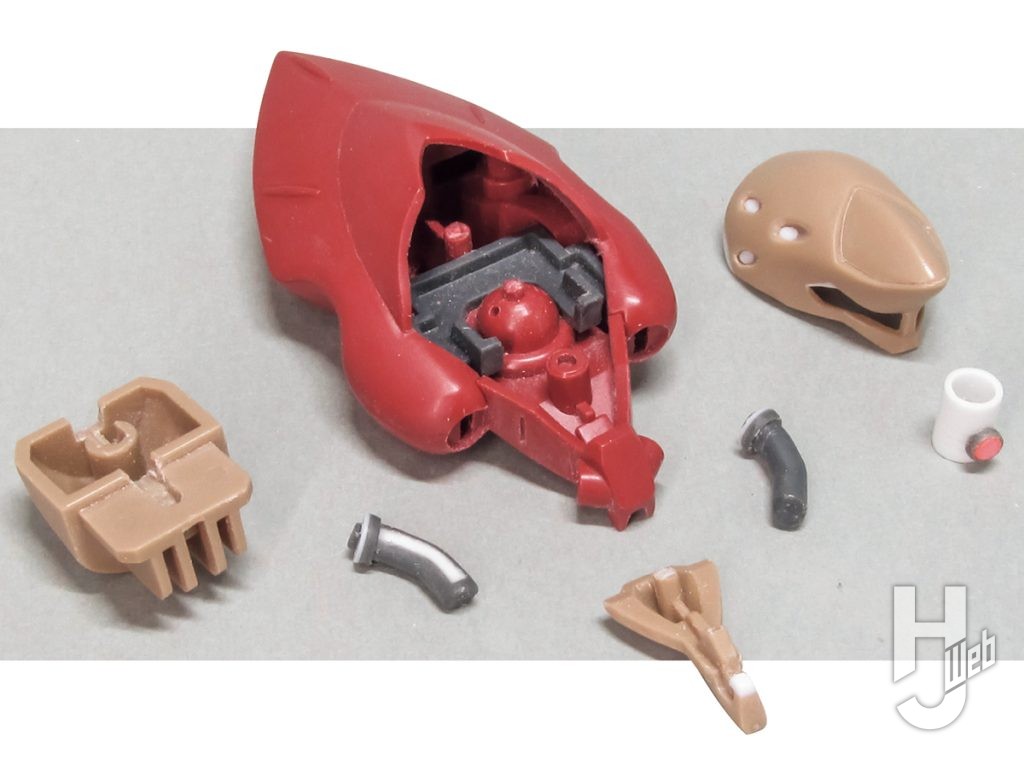 JUNIII製作「メッサーF02型-マインレイヤー装備」製作途中頭部周り