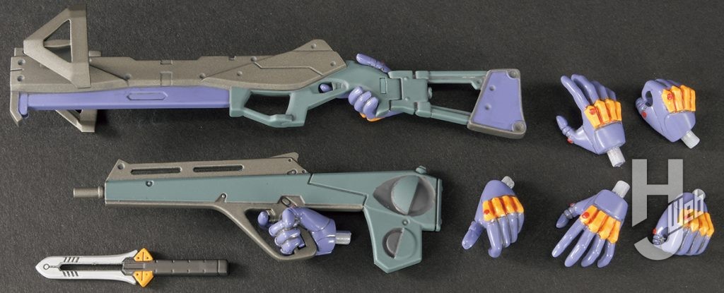 不破優製作「エヴァンゲリオン2号機」付属バレットライフル・超電磁洋弓銃・プログレッシブナイフ・各種ハンドパーツ