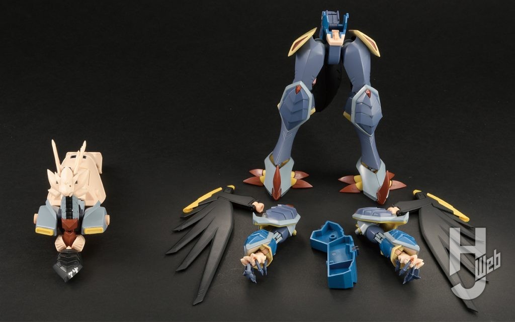 「超合金魂GX-119 龍虎王/虎龍王」龍虎王変形龍王機分解