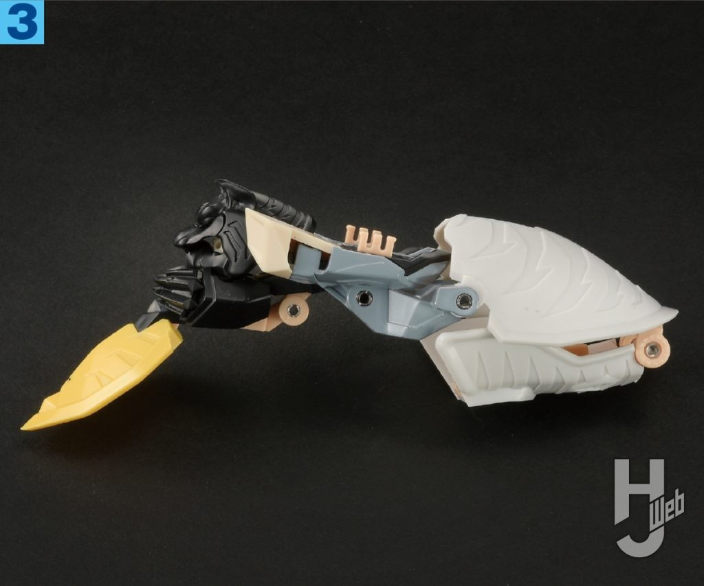 「超合金魂GX-119 龍虎王/虎龍王」虎王機変化プロセス