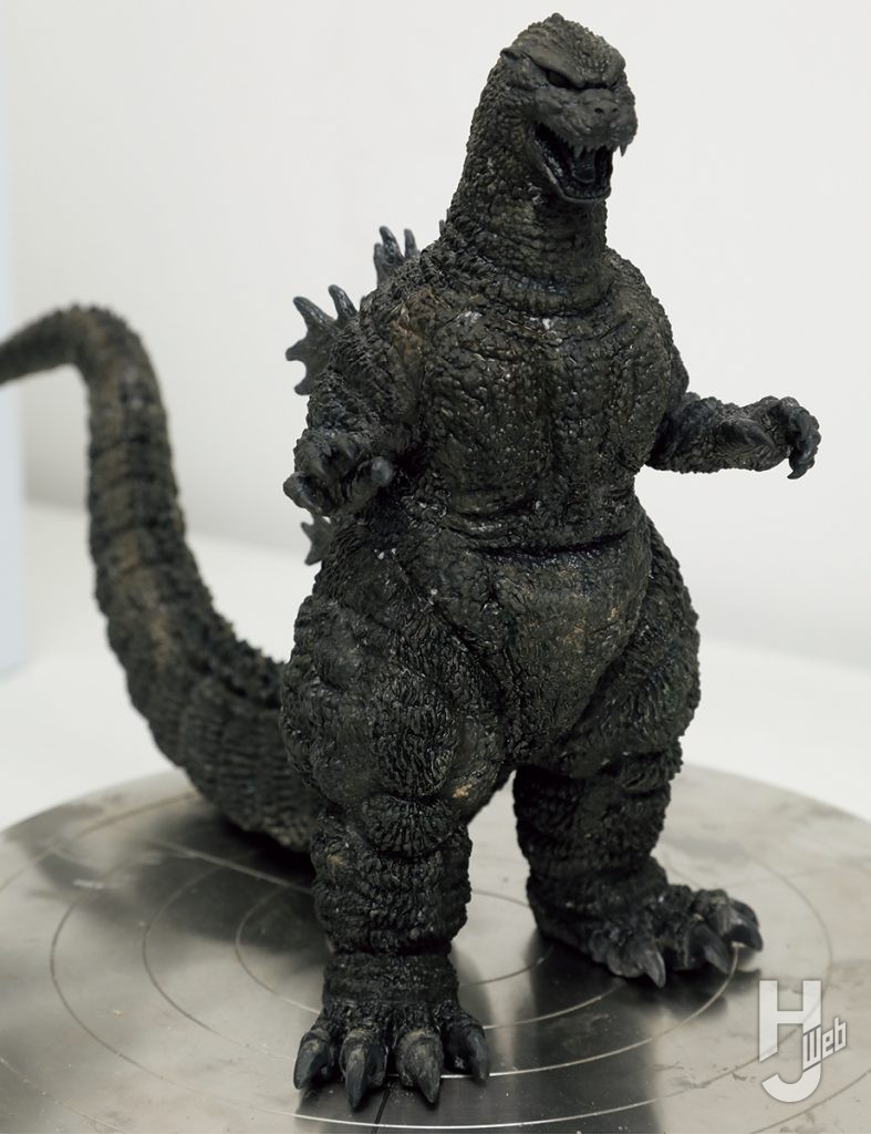 伊原源造製作「ゴジラ（1989）」塗装途中クリアーグレーの塗装終了